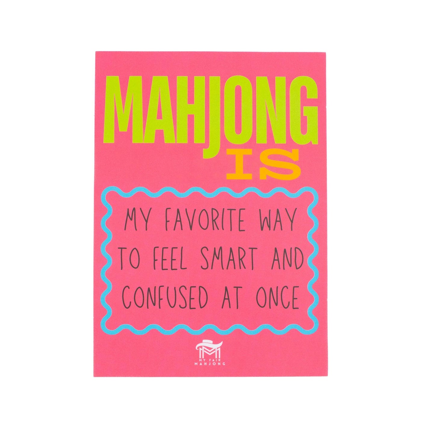 MAHJONG SHUFFLE CARD  |  Mahjong Is Series  |  Sized to Store with League Cards