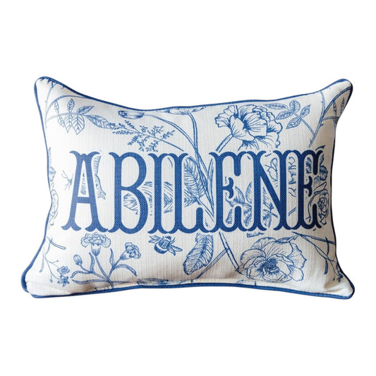 Blue Victorian Customizable Pillow