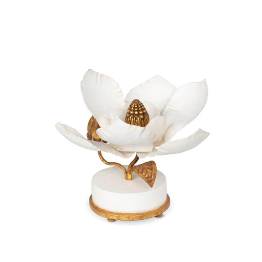 Hand Sculpted Magnolia Candle Holder