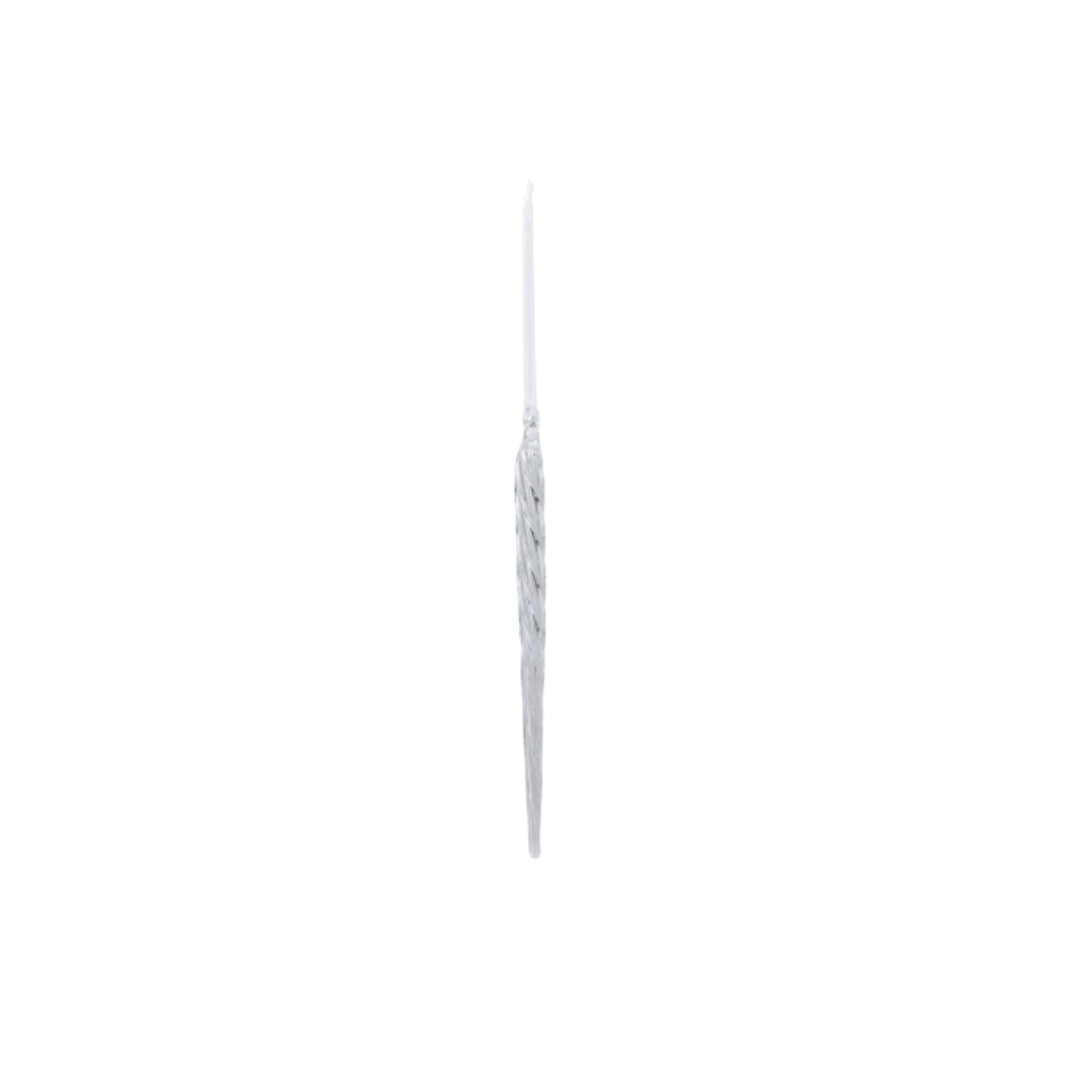 Blown Glass Icicle Ornament 9"