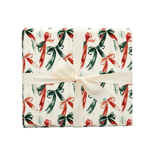 Berry Bow Wrapping Paper