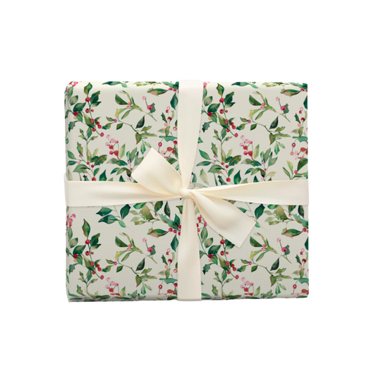 Merry and Holly Wrapping Paper