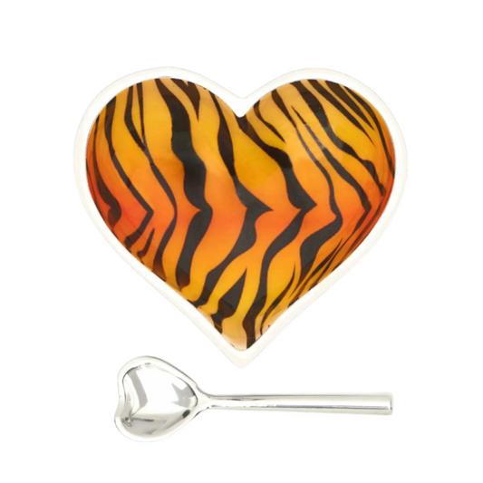 Happy Tiger Heart with Spoon