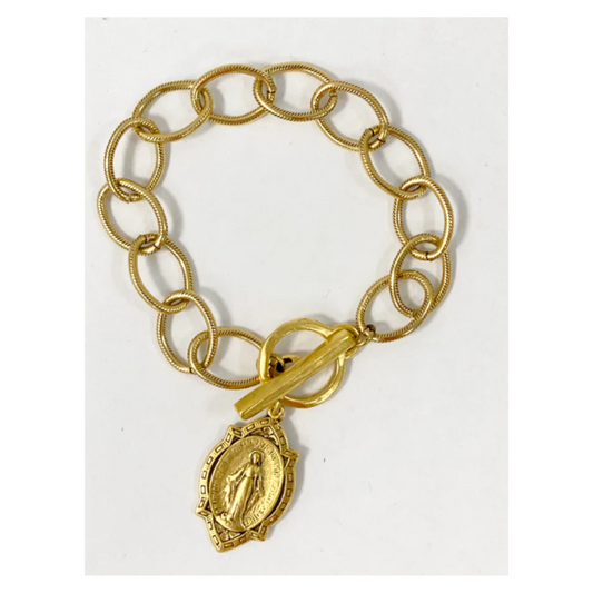 Unique Mary Chunky Chain Bracelet
