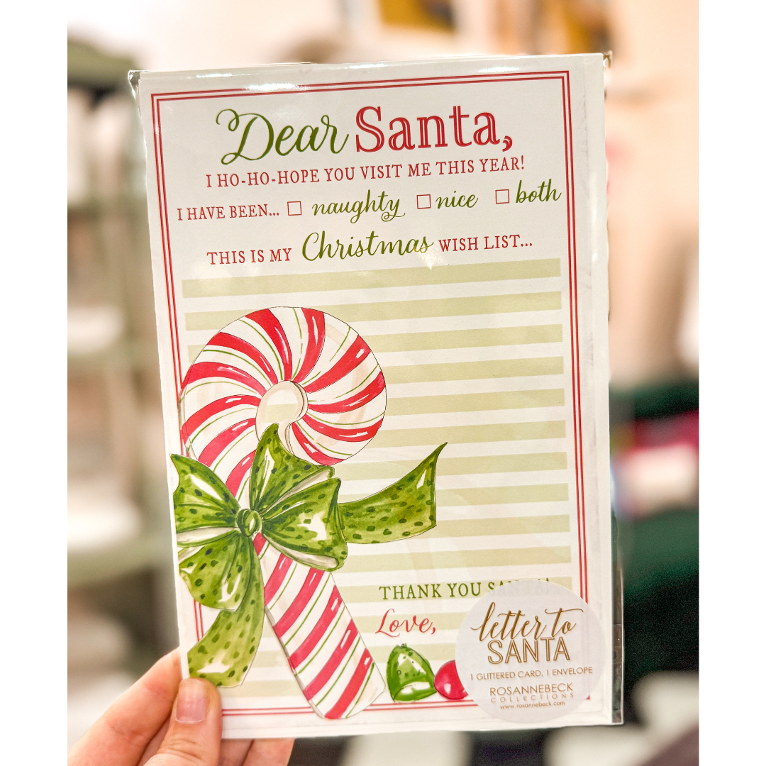 Red & Green Striped Letter to Santa