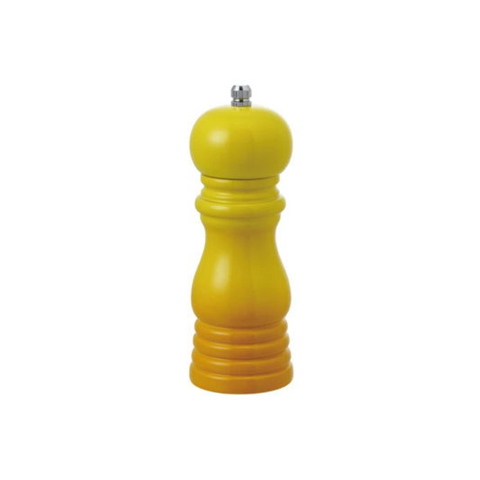 Enameled Rubberwood Salt/Pepper Mill, Yellow Ombre