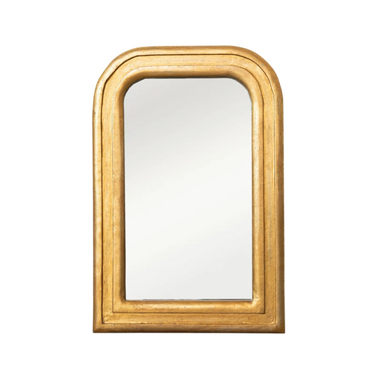 Arched Mango Wood Framed Wall Mirror