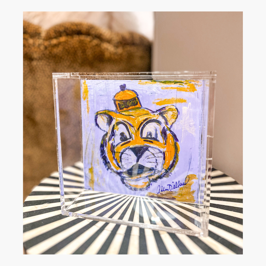 Vintage Tiger 6x6 Acrylic Tray