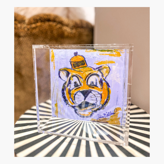 Vintage Tiger 6x6 Acrylic Tray