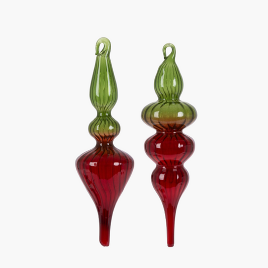 Merry Finial Ornament