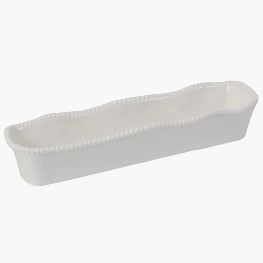 Perlette Cream Melamine Cracker Tray