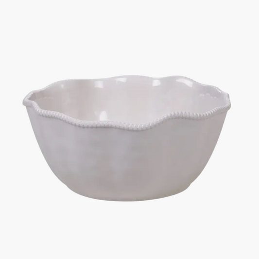 Perlette Cream Melamine Deep Bowl 11 in X 5 in