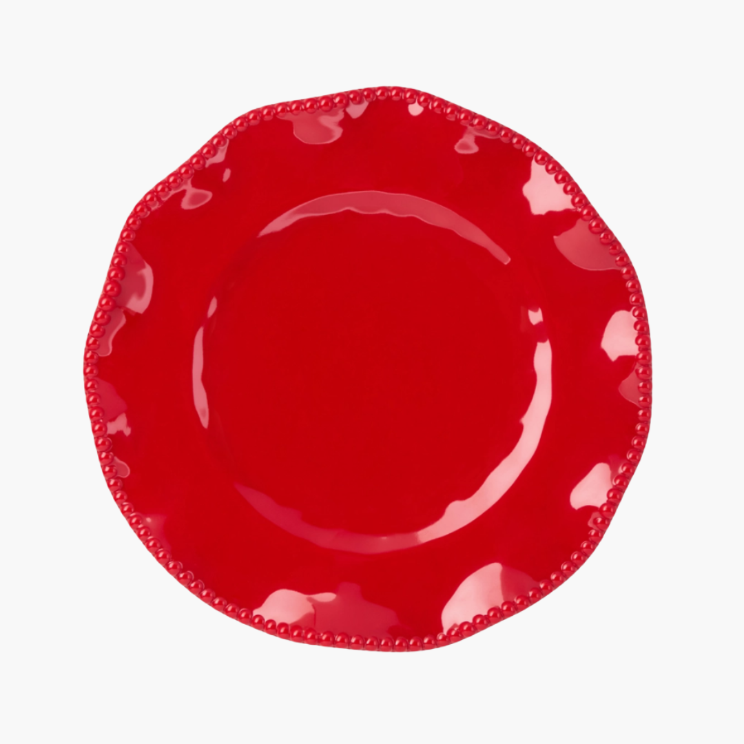 Perlette Red Melamine Salad Plate 9in