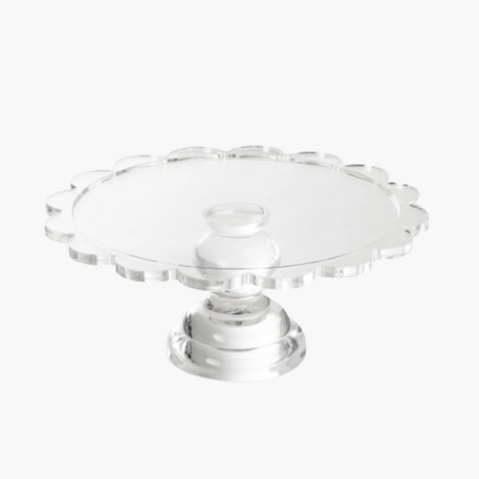 Coco Clear Acrylic Pedestal Server- Large