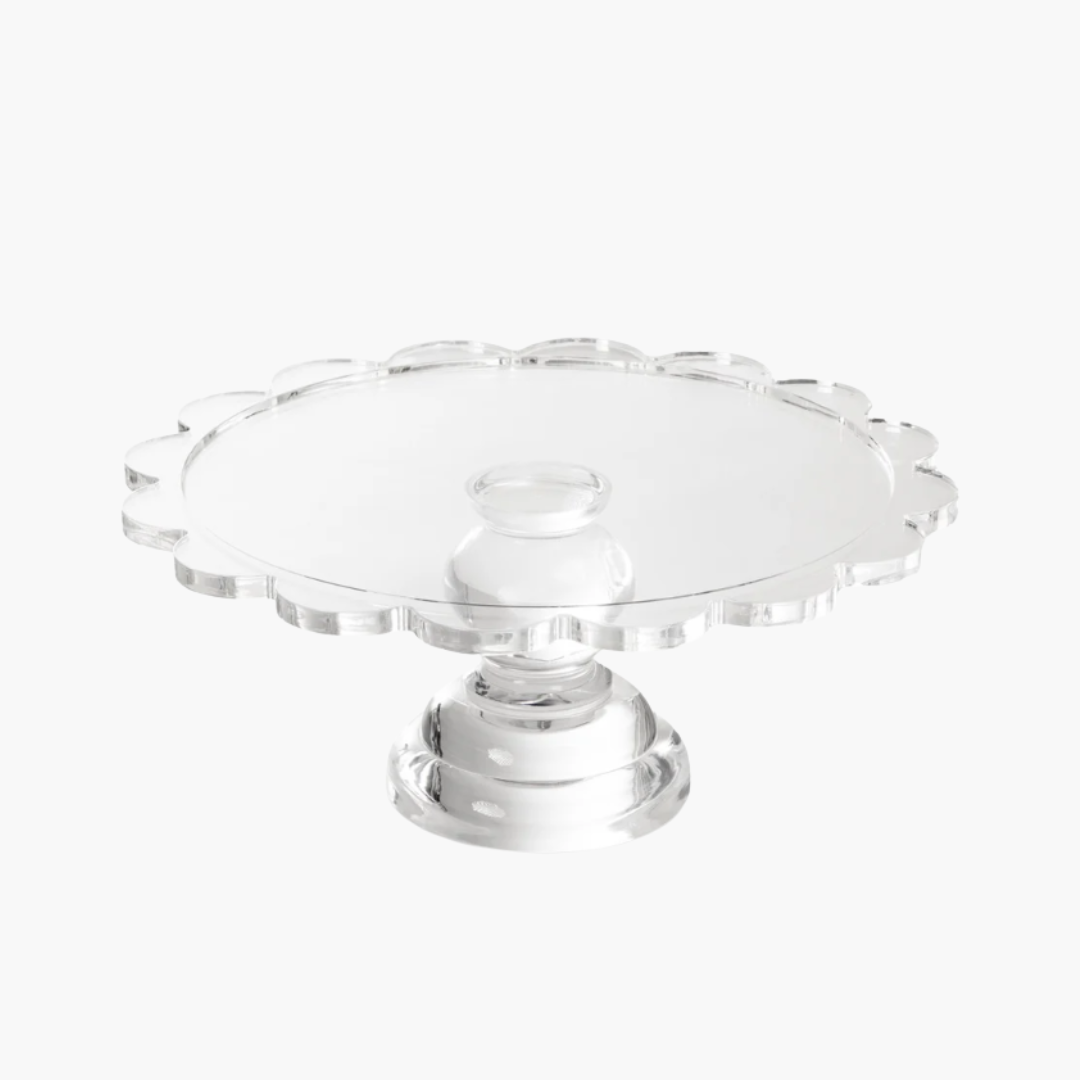 Coco Clear Acrylic Pedestal Server - Small