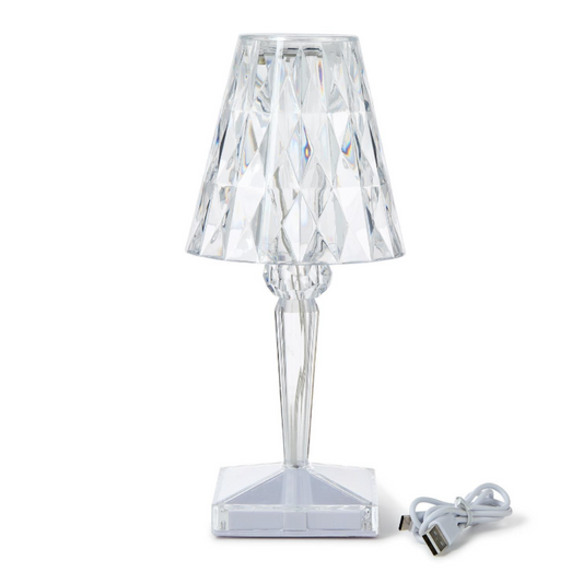 LED Portable Cordless Color-Changing Crystal Table Lamp