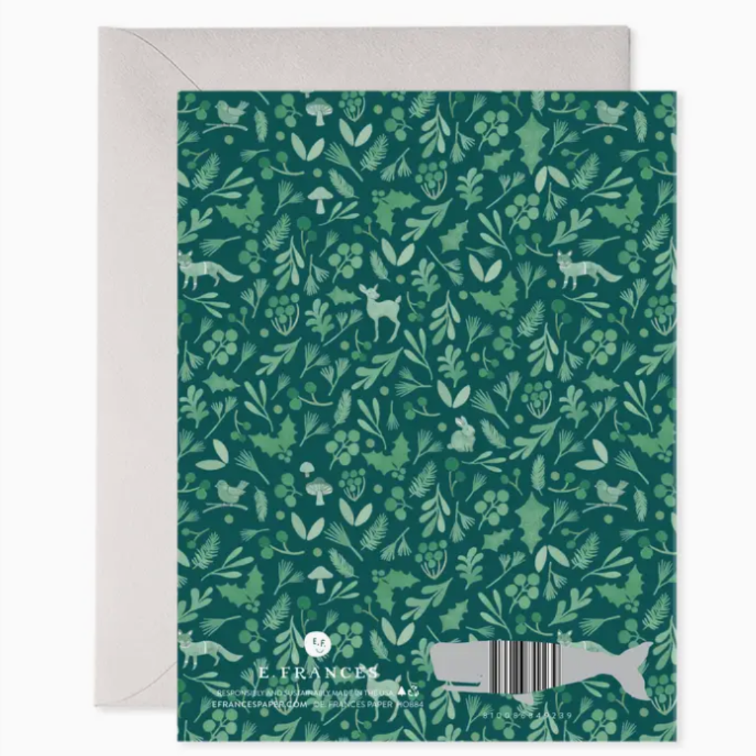 Winter Forest Christmas Greeting Card