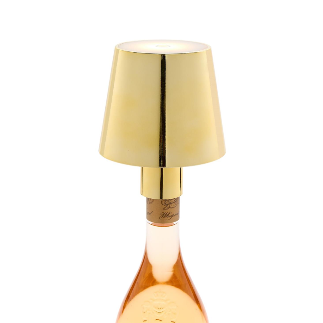 LED Touchable Gold Lampshade Bottle Stopper