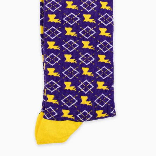 Men's Louisiana Diamond Socks