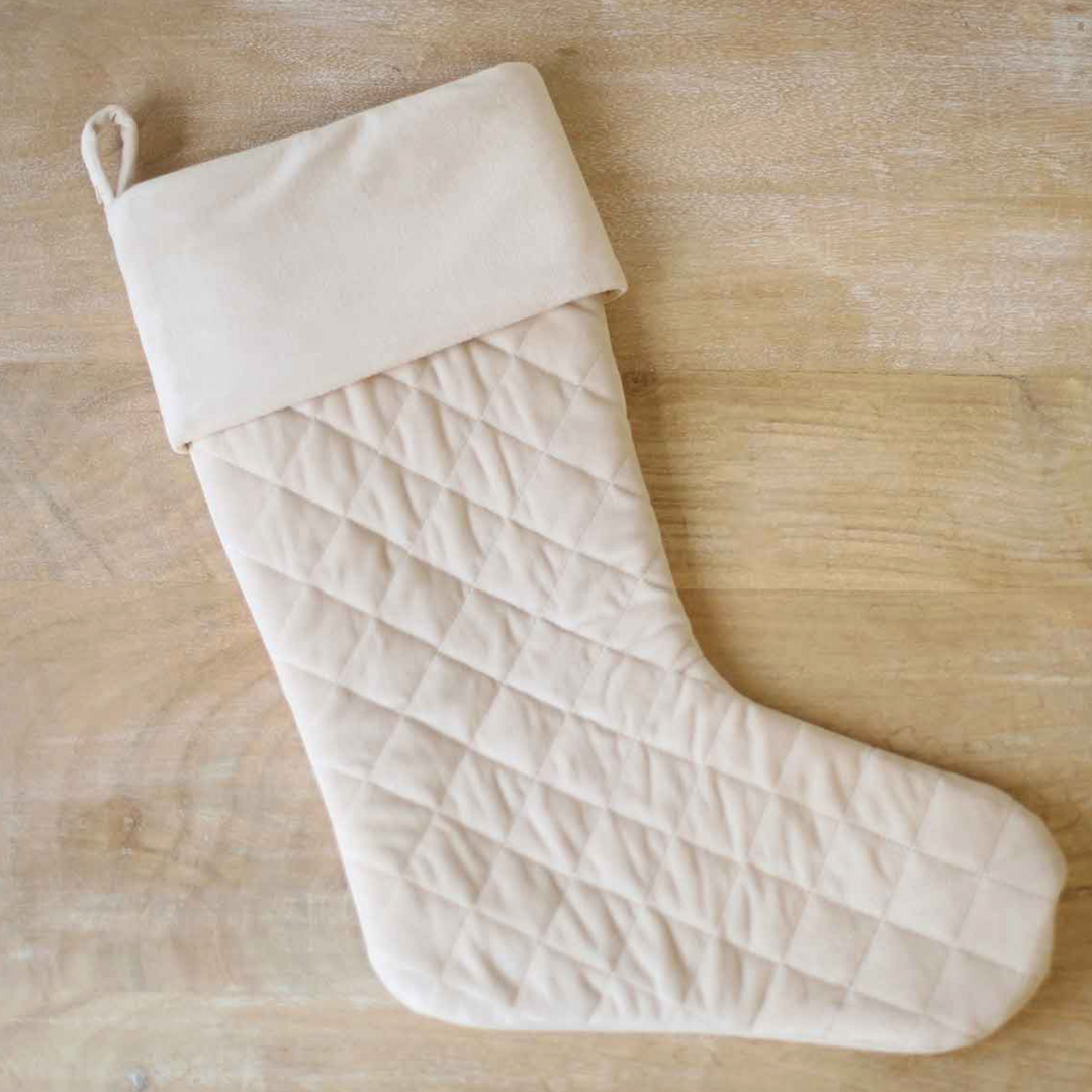 Quilted Stocking Cream