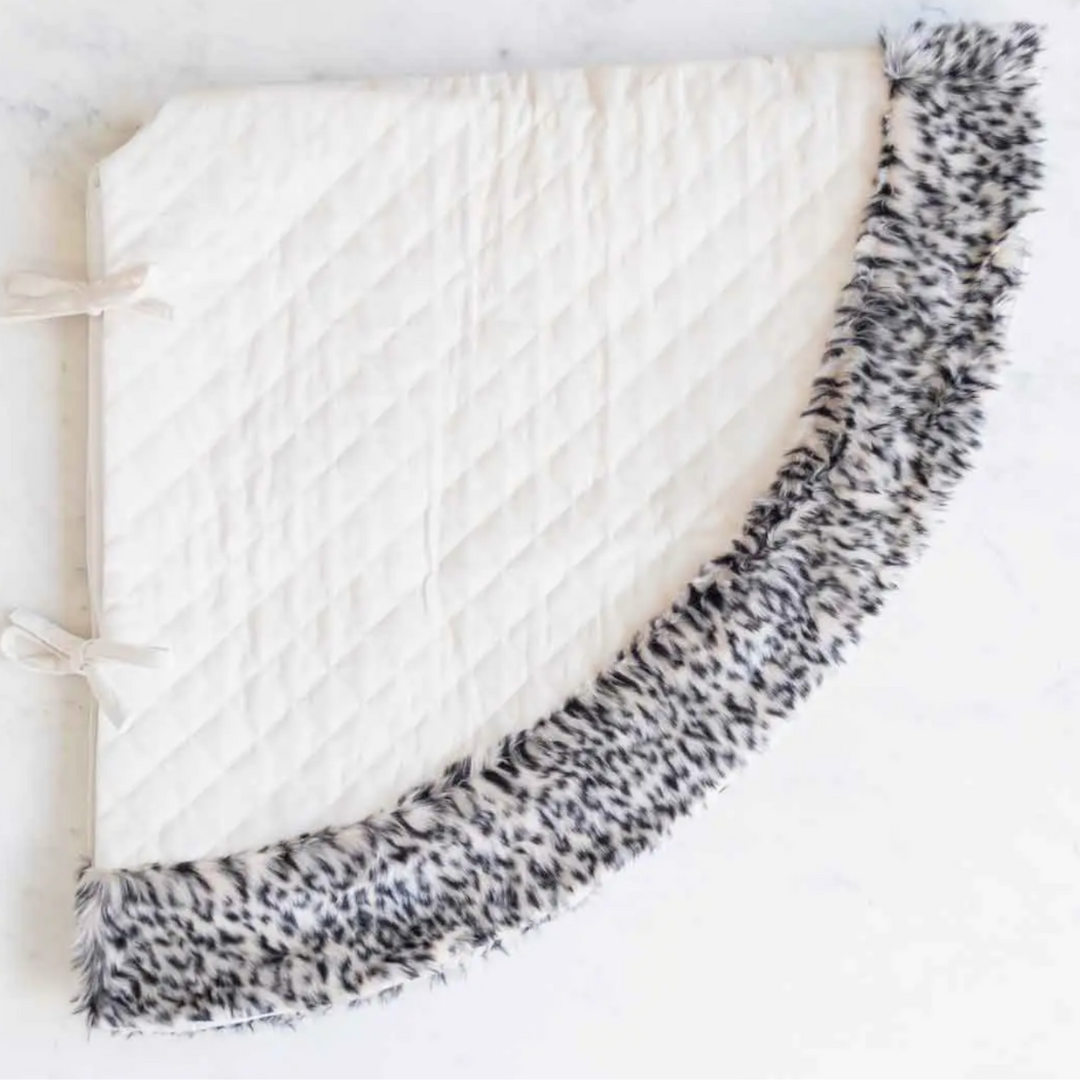 Cheetah Quilted Tree Skirt