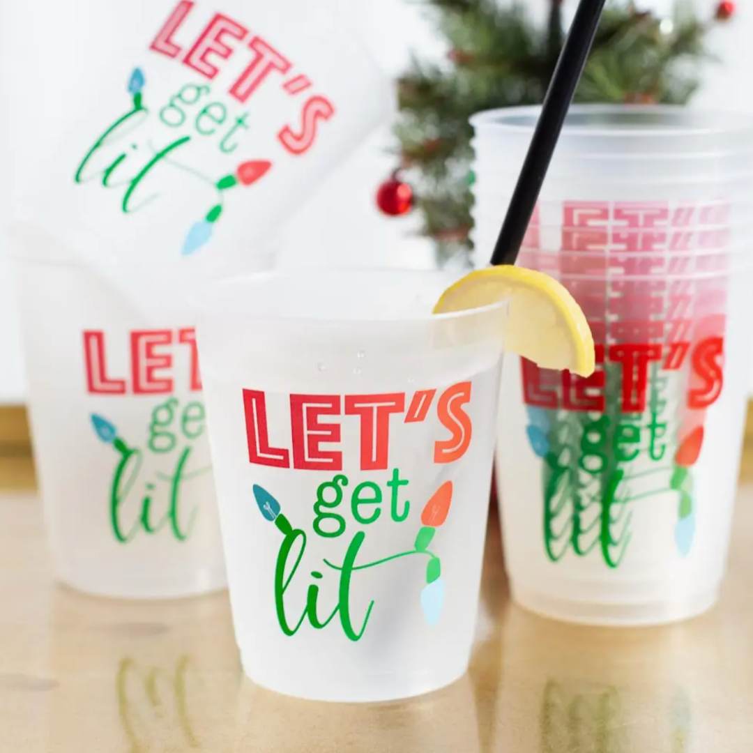 Lets Get Lit Party Cups