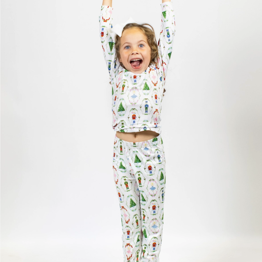 Kid's Nutcracker Waltz Long Sleeve Pajamas 3T