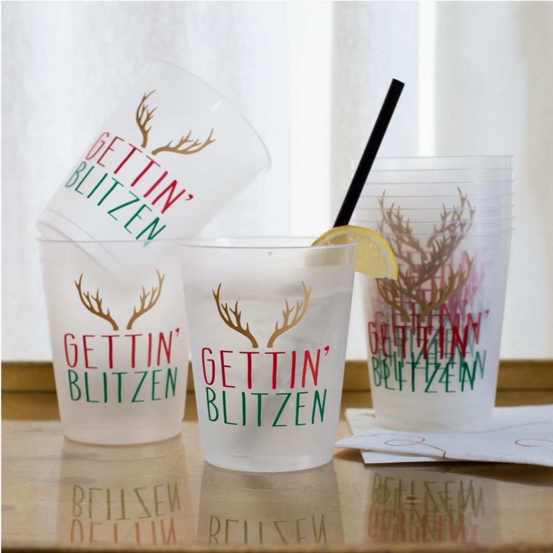 Gettin' Blitzen Party Cups