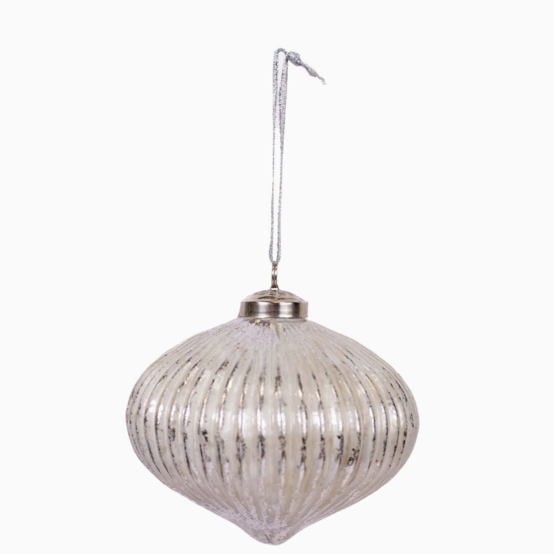 Moretti Ornament White 4"