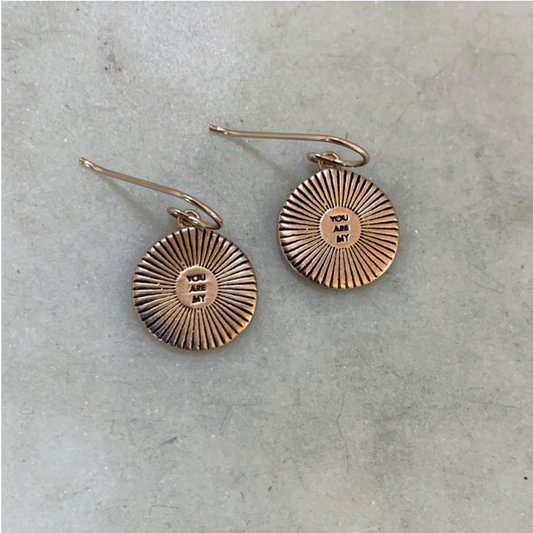 You Are My Sunshine Earrings Small
