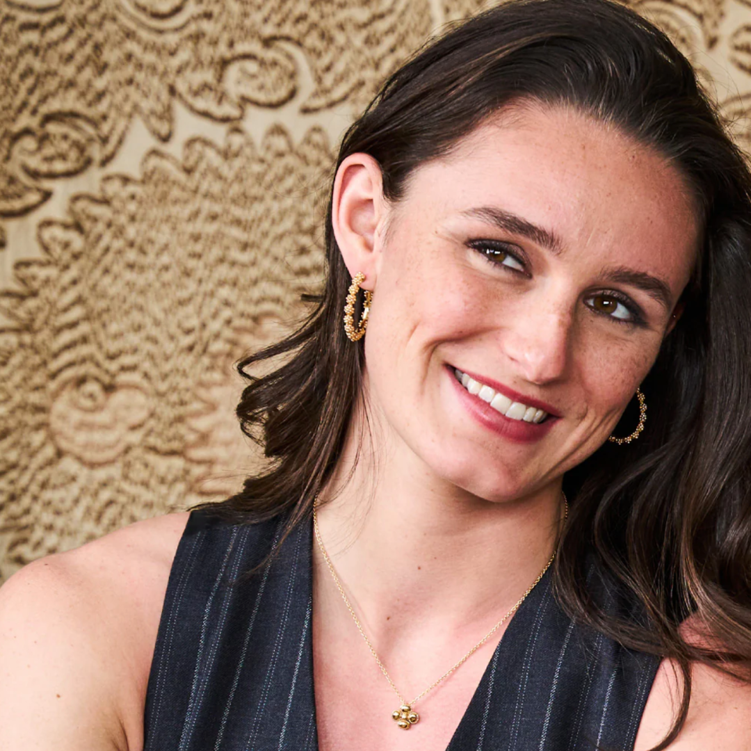 Berry Clover Station Necklace 16" + 2" Gold