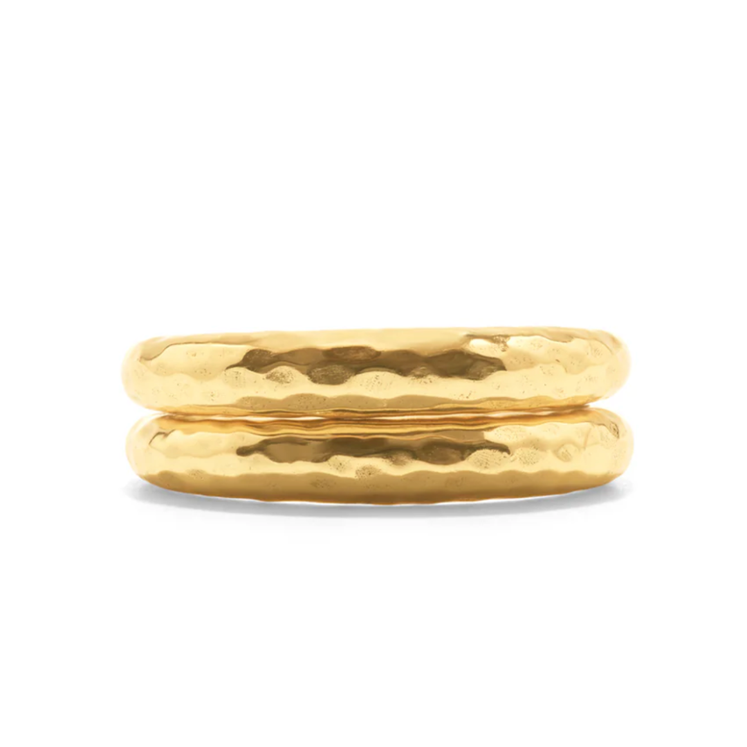 Cleopatra Slice Stacking Ring Set- Gold