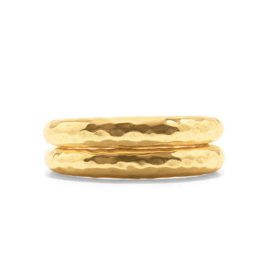 Cleopatra Slice Stacking Ring Set- Gold