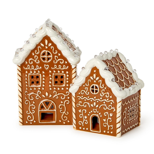 Light-Up Gingerbread Houses