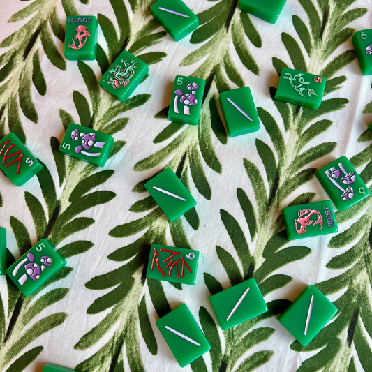 Ferns Tablecloth in Moss Green