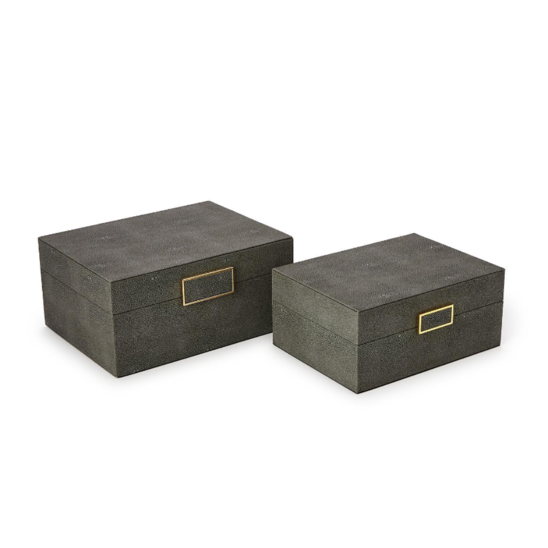 Grey Nesting Decorative Boxes