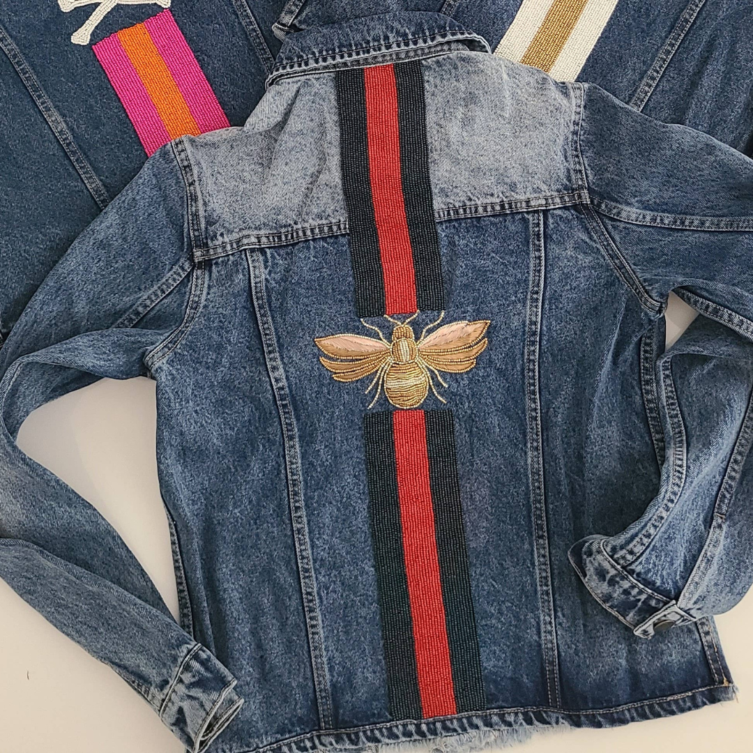 BEE DENIM JACKET Size L