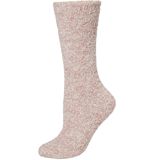 Barefoot Dreams CozyChic Heathered Socks - Heathered Teaberry
