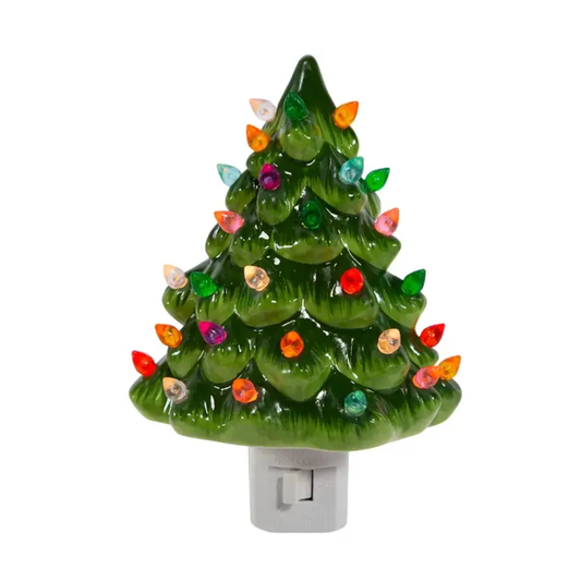 Vintage Christmas Tree Nightlight Decor