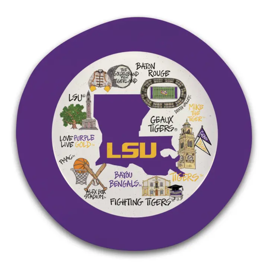 LSU 13.5" Melamine Bowl