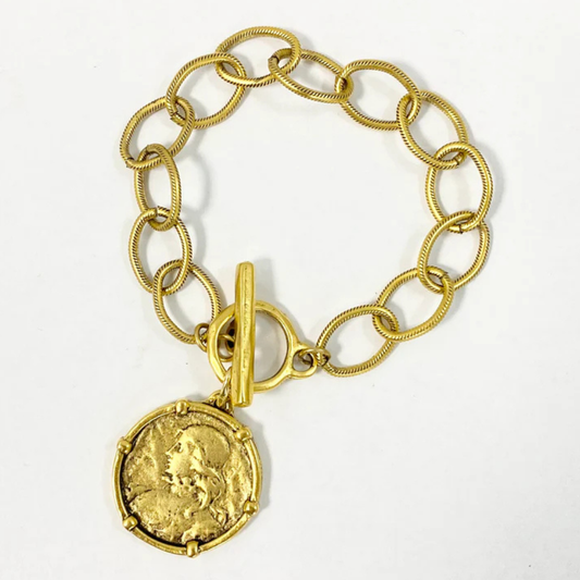 St. Joan of Arc Chunky Chain Bracelet