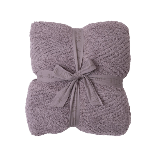 Cozy Shine Herringbone Blanket- Beach Rock