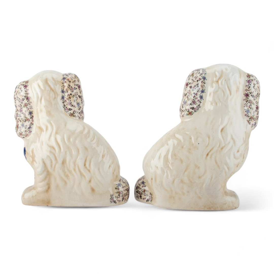 Tobacco Leaf Staffordshire Dog- Large