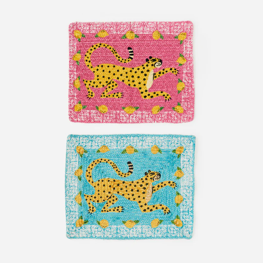 Leopard with Lemon Rug