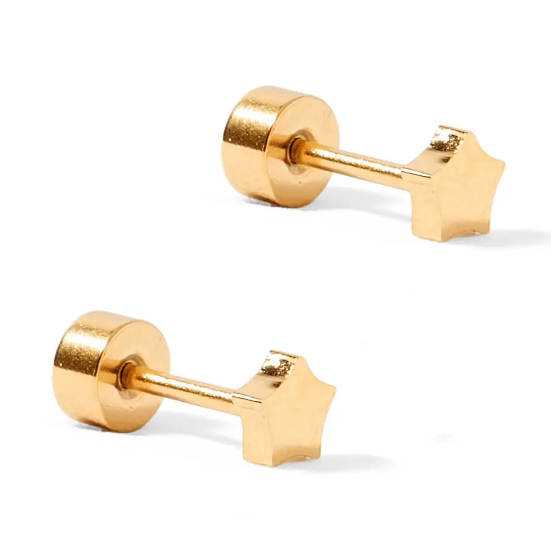 Screwback Stud Earrings - Lennon Star