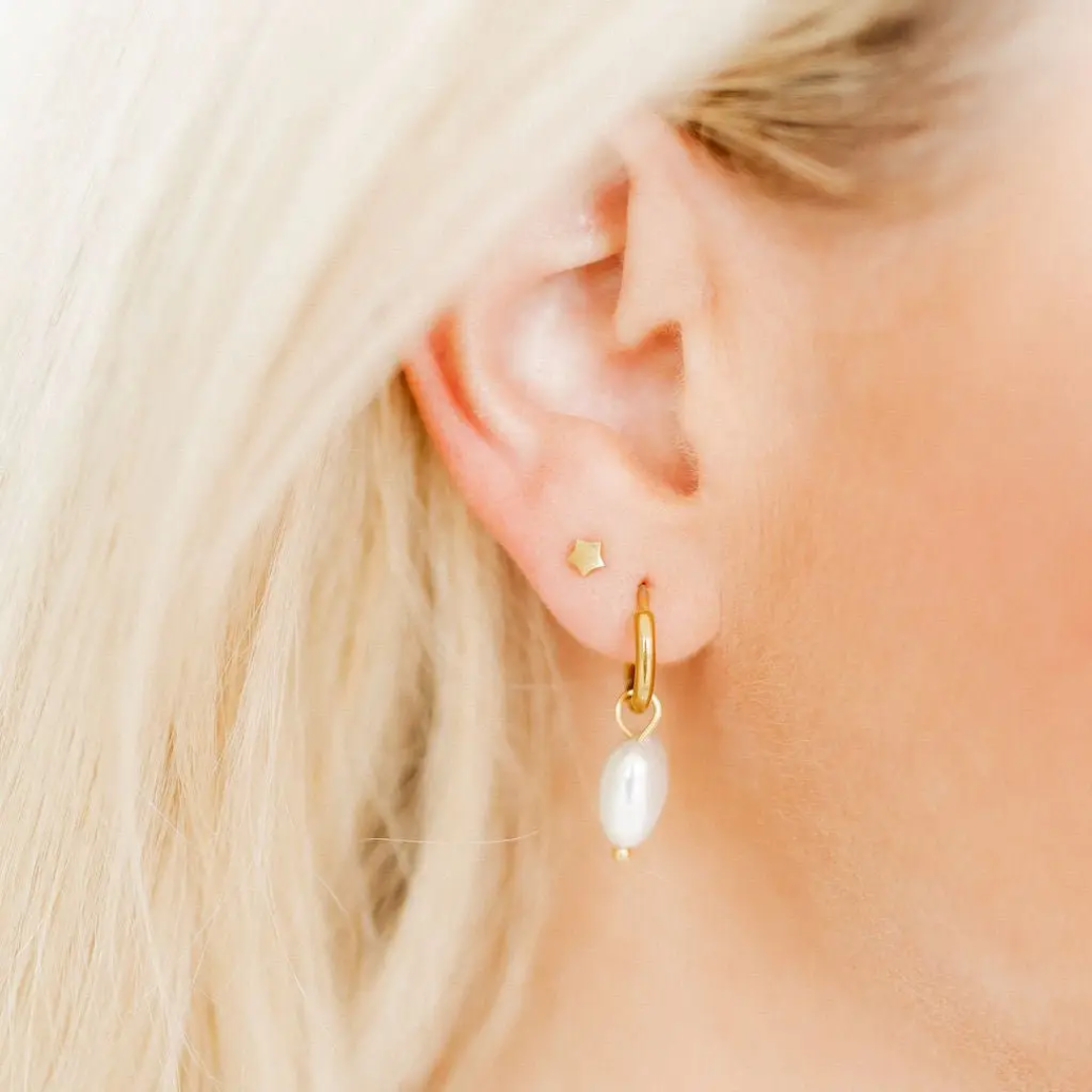 Screwback Stud Earrings - Lennon Star