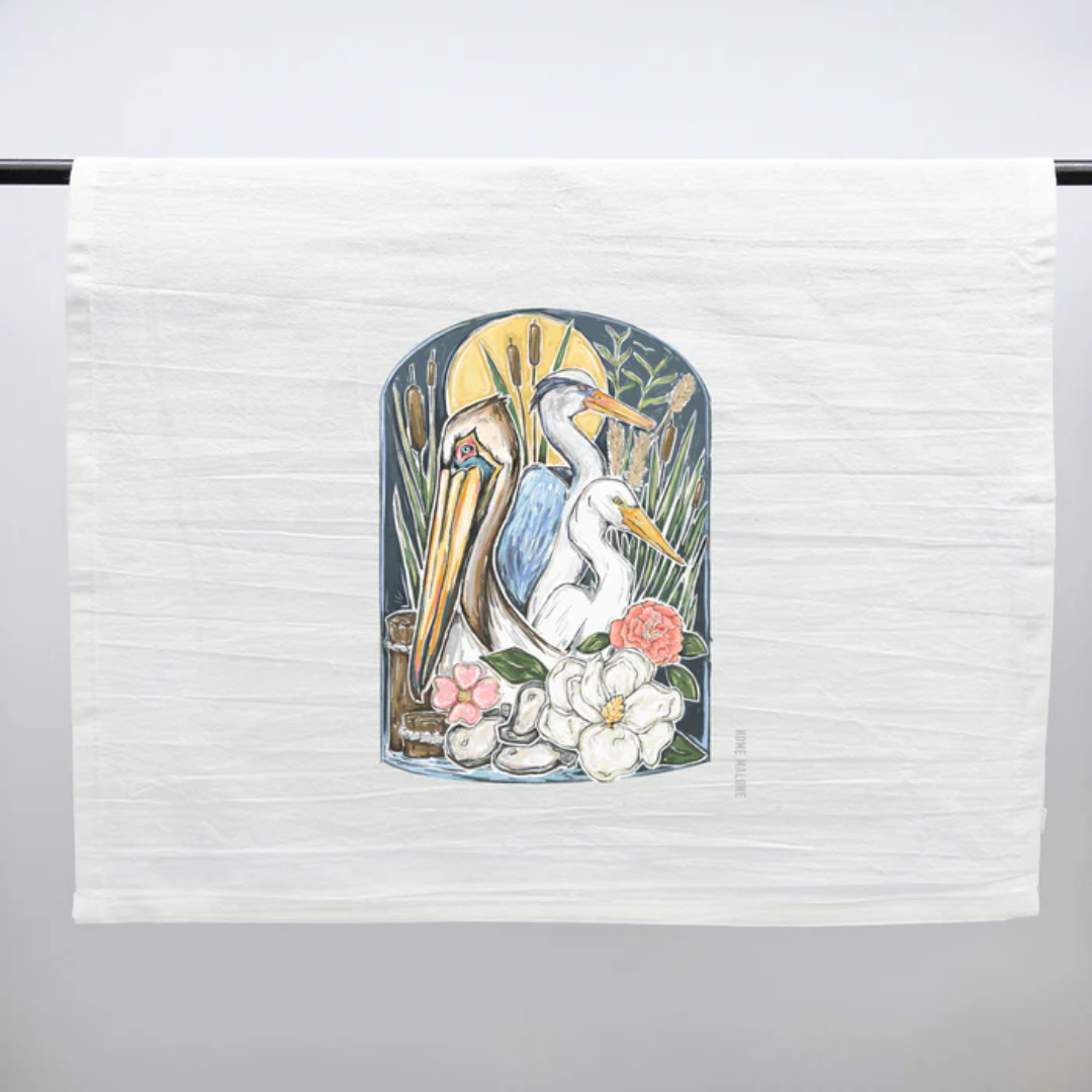 Southern Marshland Tea Towel