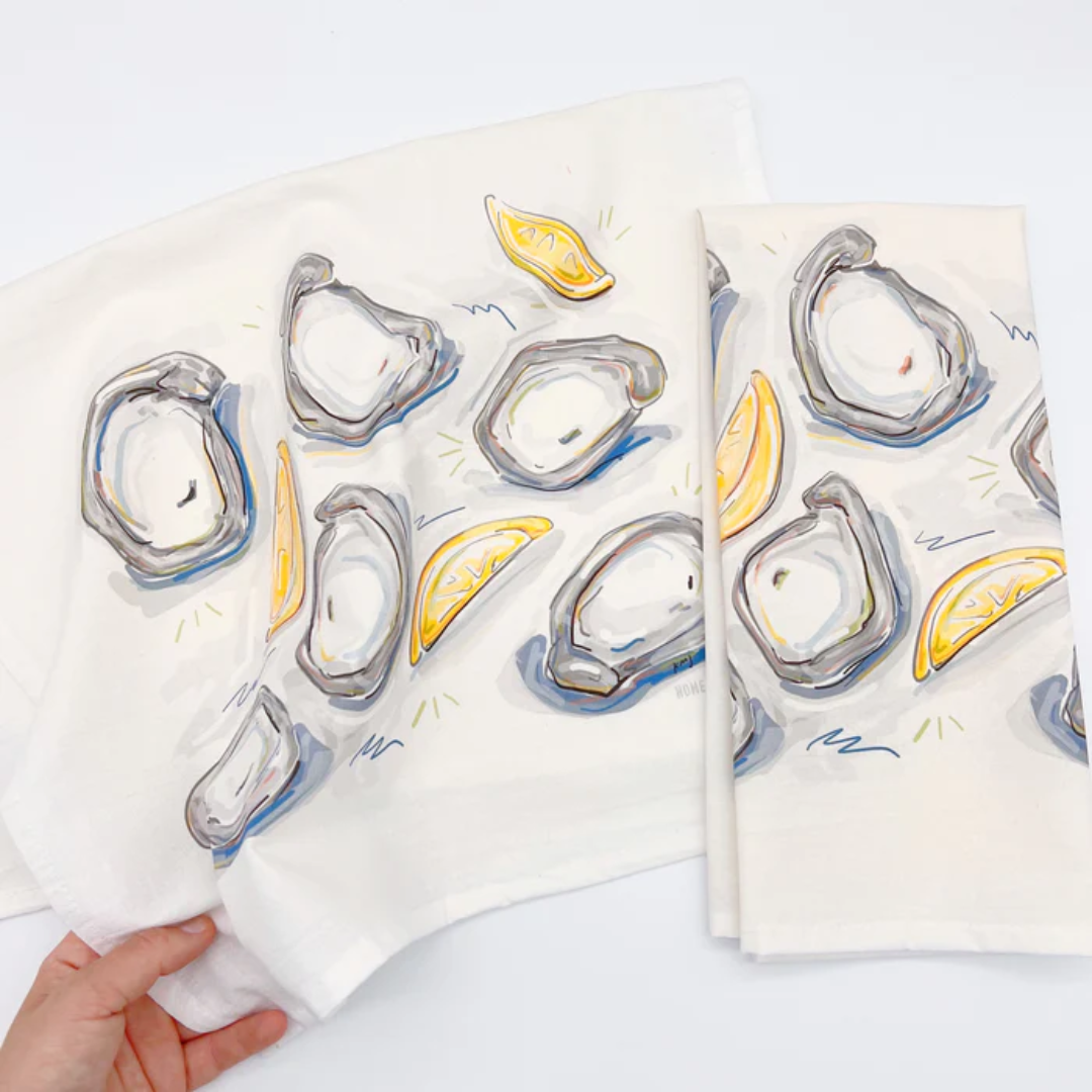 Oyster Tea Towel