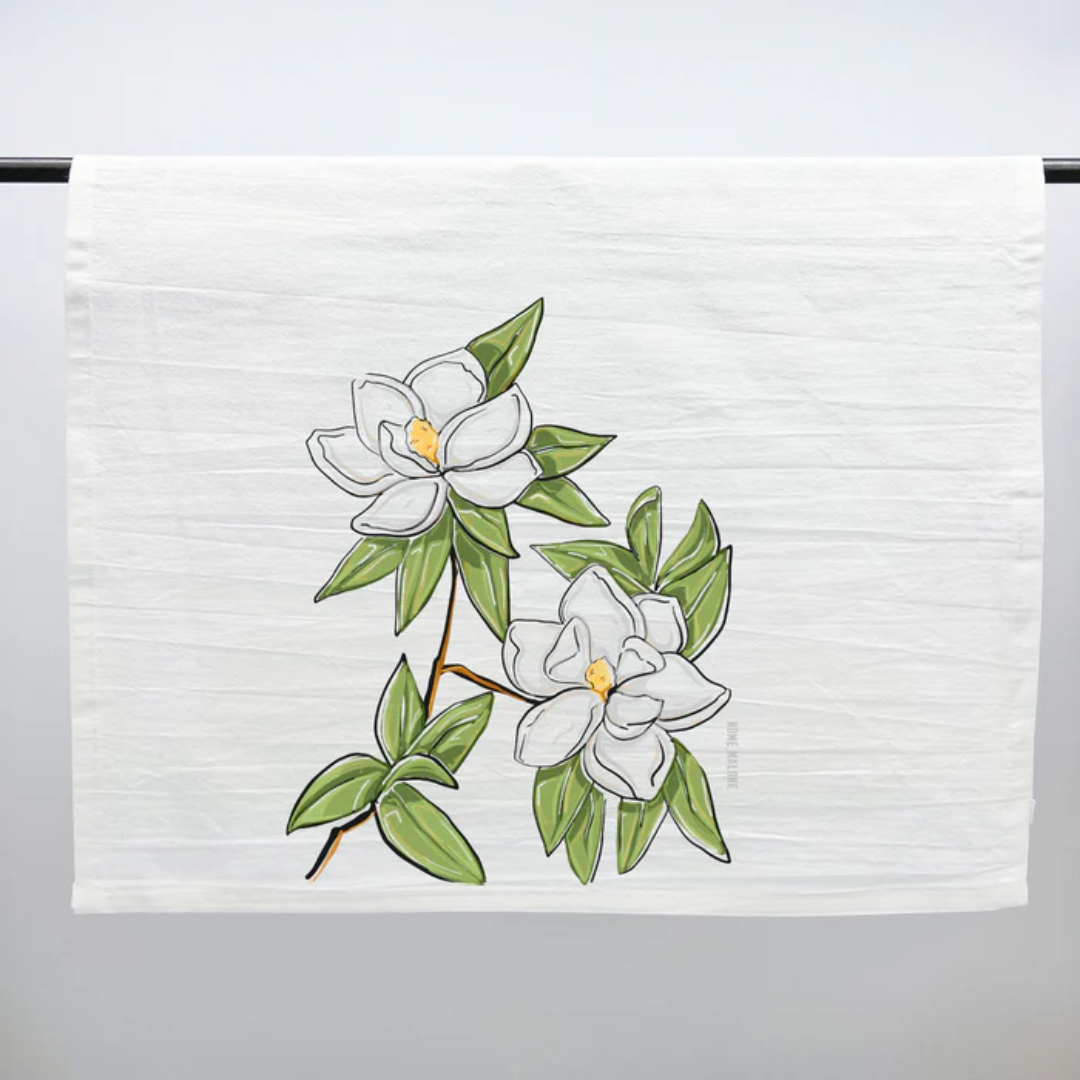 Magnolia Tea Towel