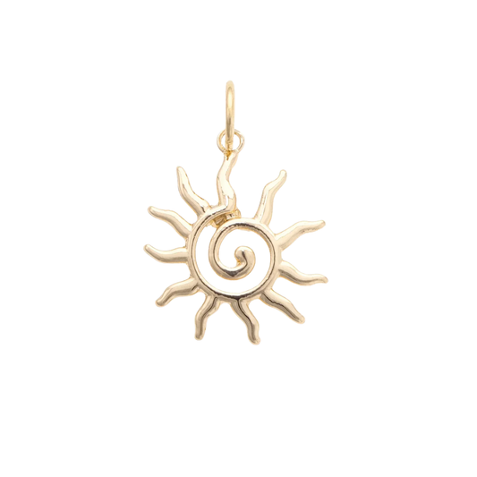 Swirl Sun Charm